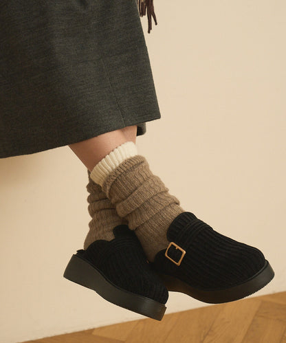 厚底クロッグシューズ