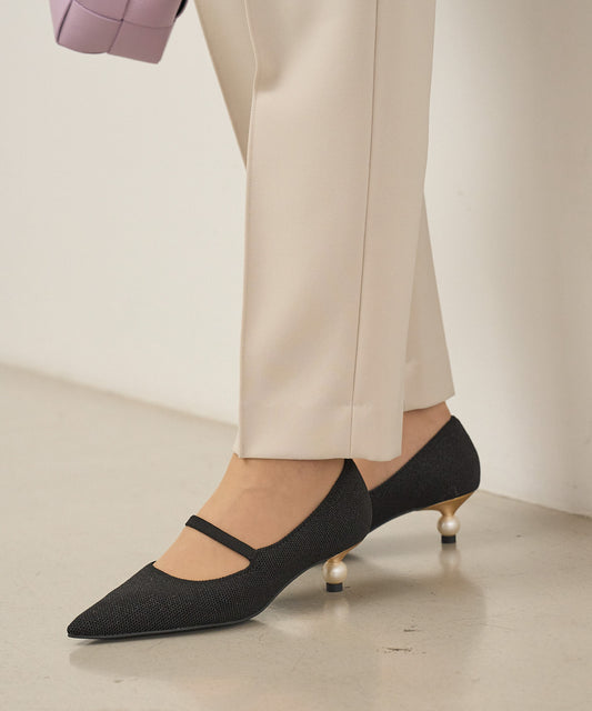 パールヒール パンプス