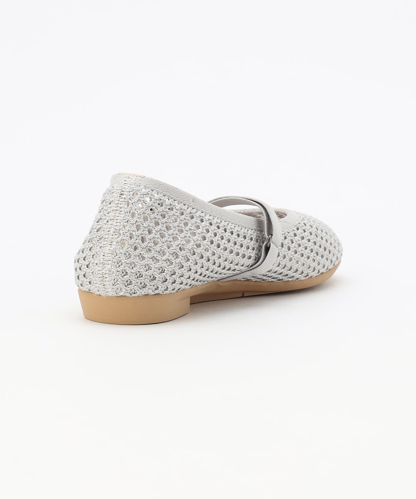 ラウンド メッシュ バレエパンプス