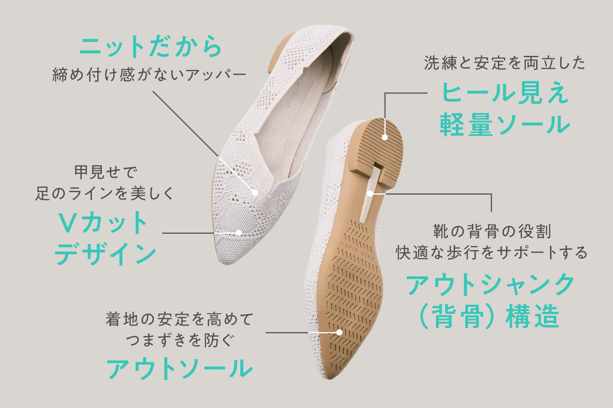 ニット技が生む、女性らしさを美しく引きたてる 洗練レースデザイン